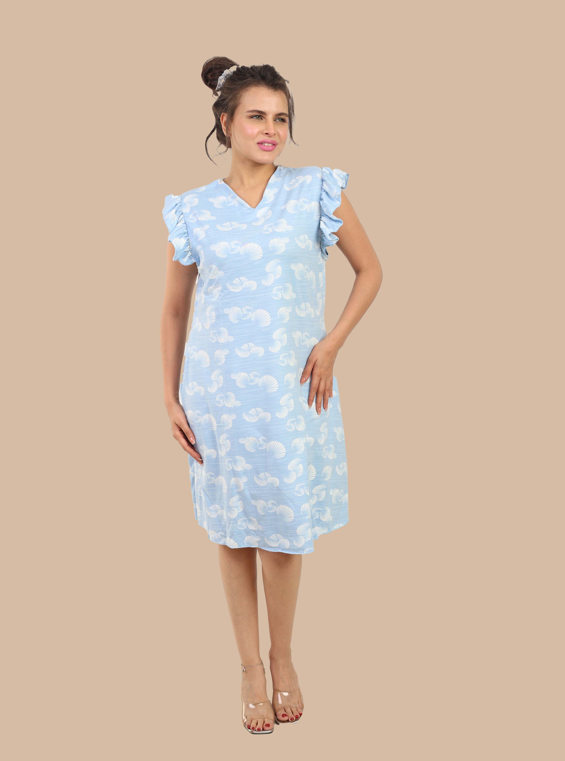 Soft Cotton Loungewear Dress