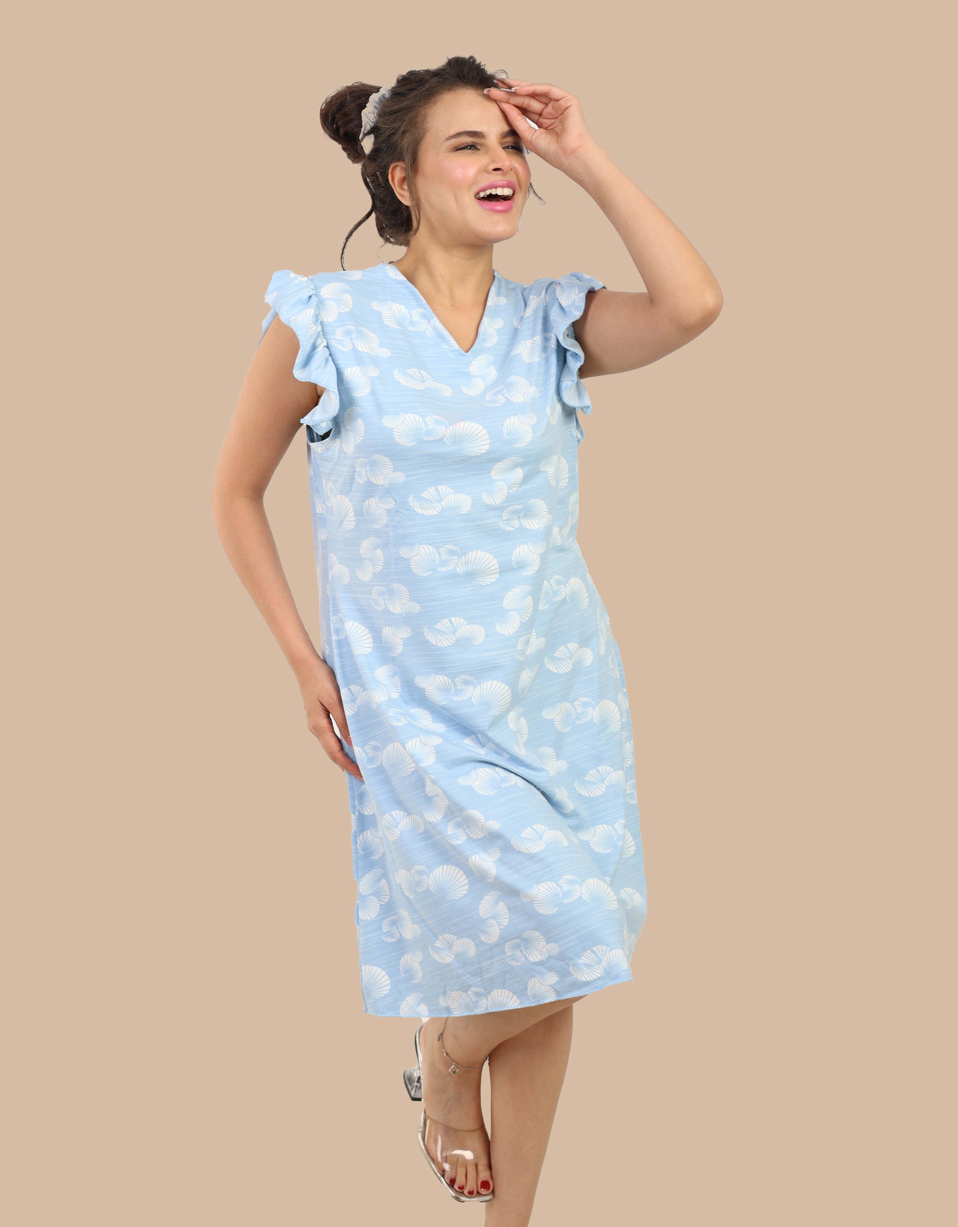 Soft Cotton Loungewear Dress