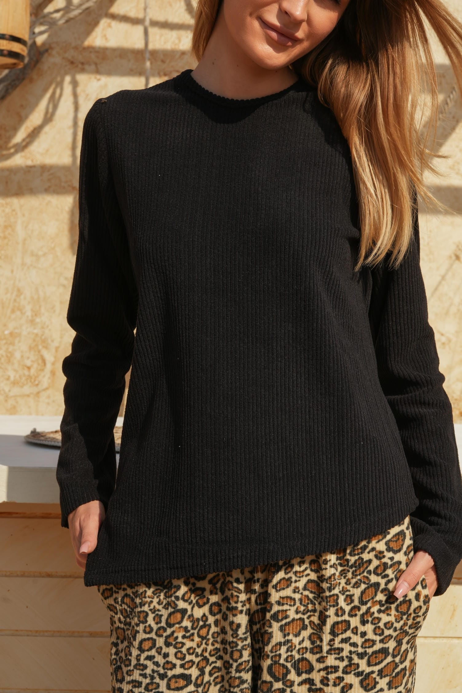 Cozy Tiger Ribbed Velvet Set