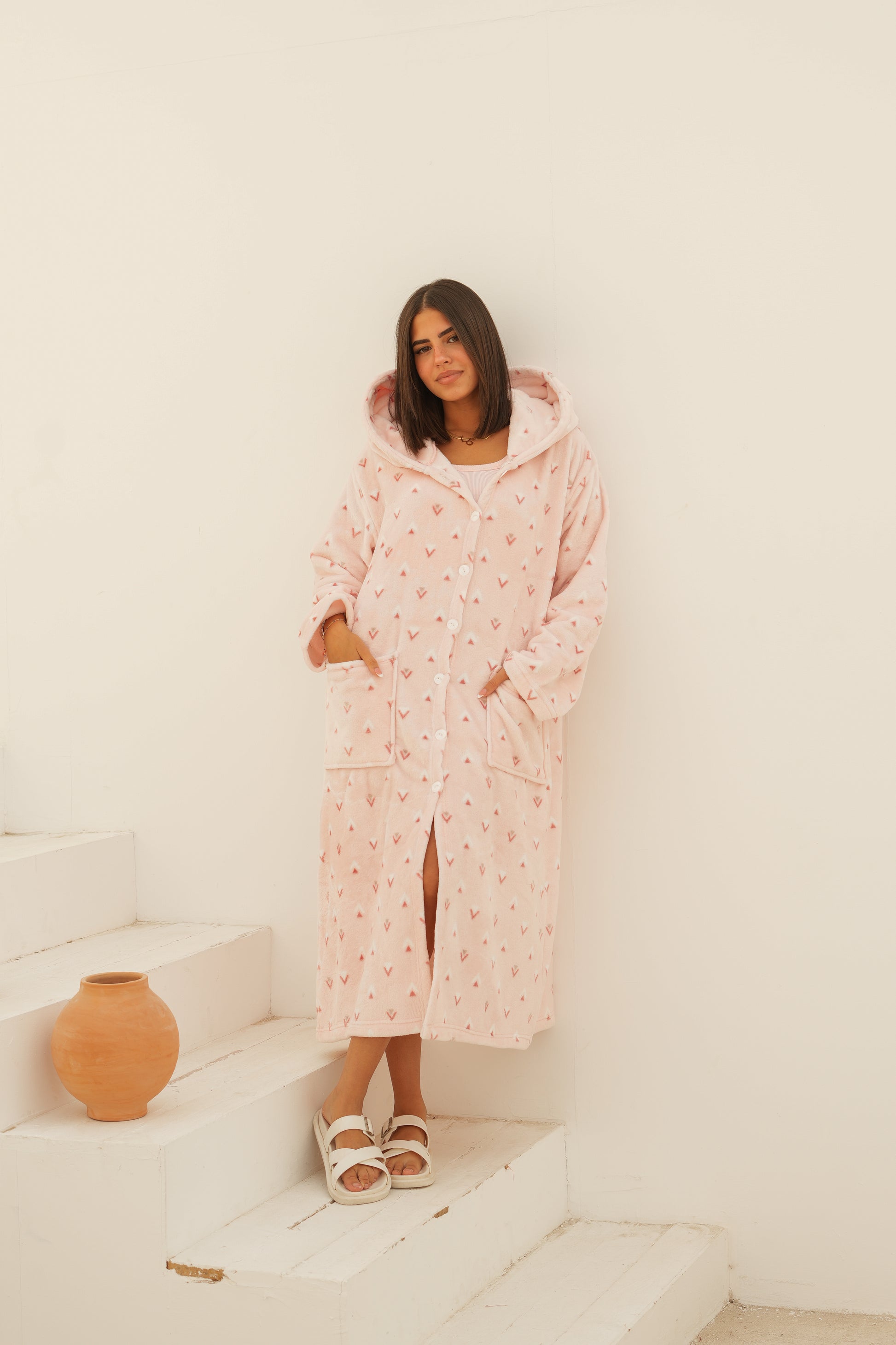 Cozy Pink Charm Robe