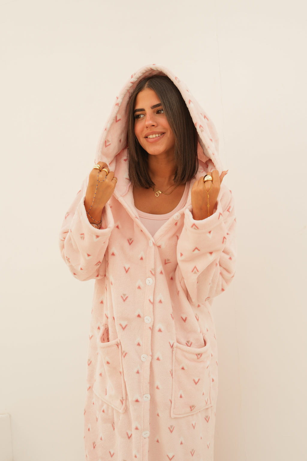 Cozy Pink Charm Robe
