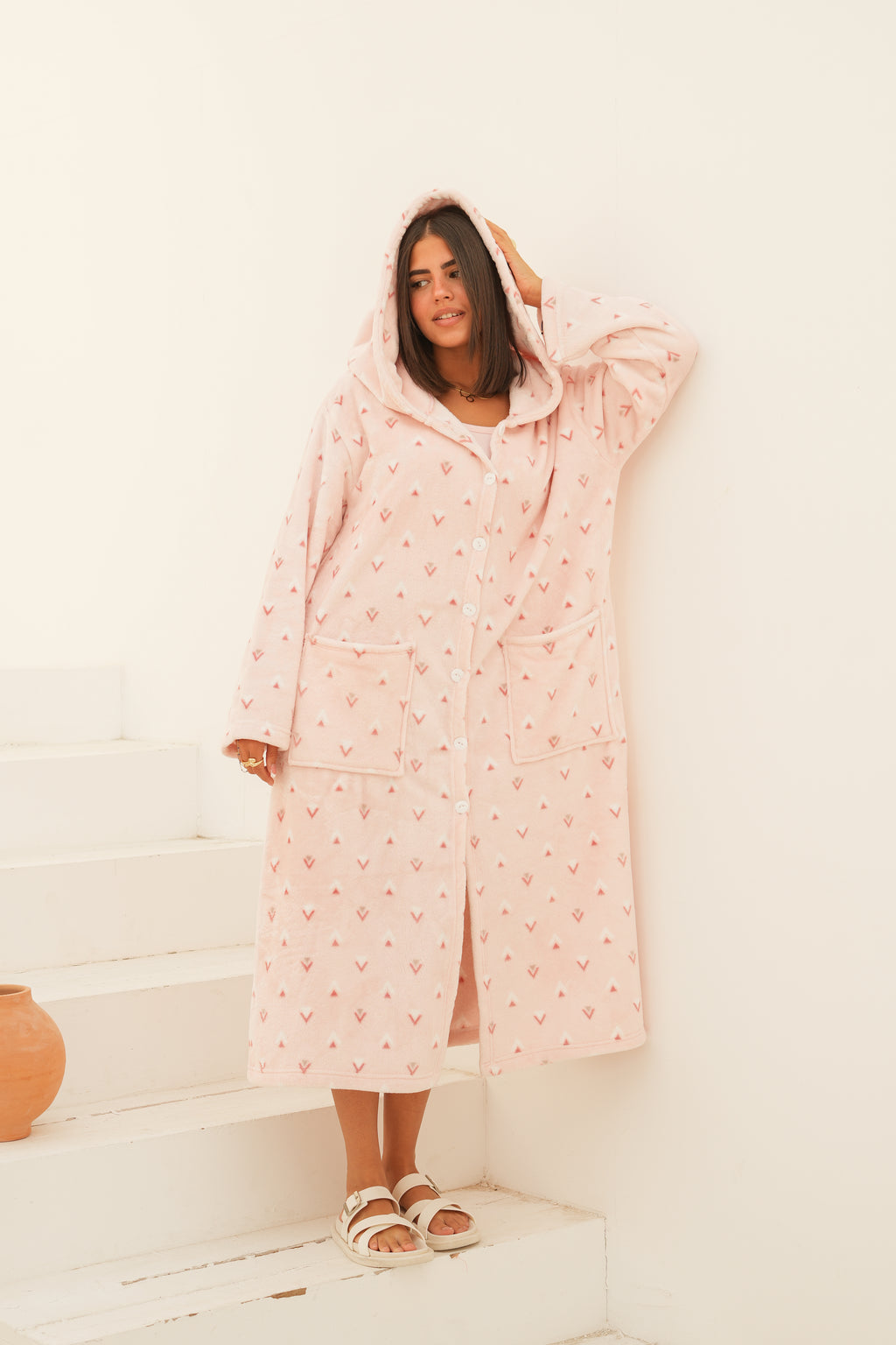 Cozy Pink Charm Robe