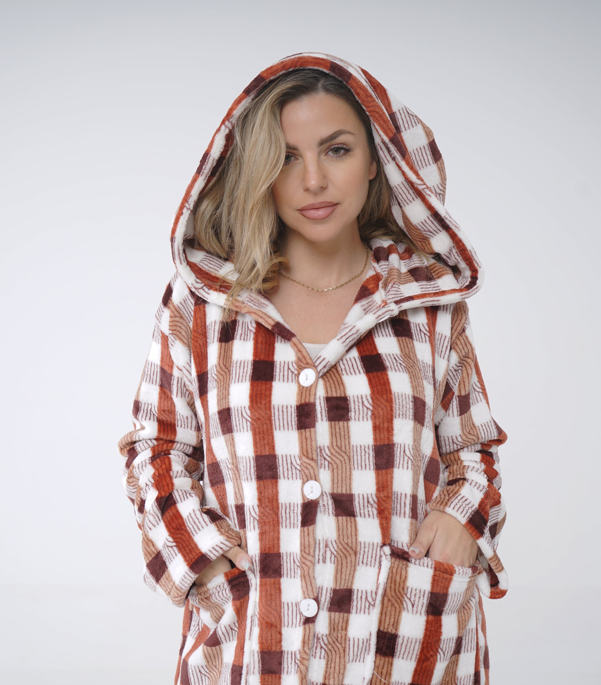 Cozy Plaid Charm Robe