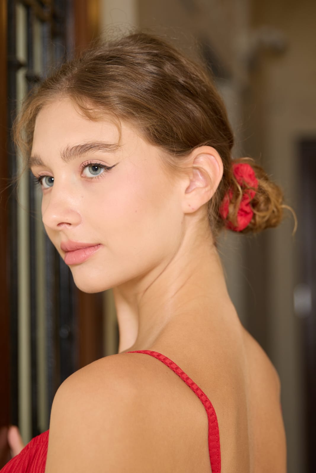 Matching fabric scrunchie