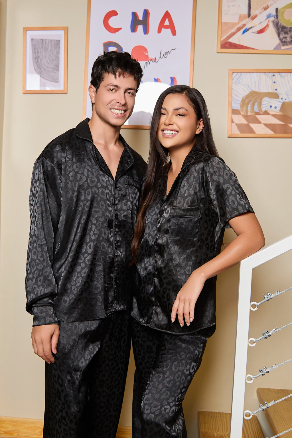 Midnight Satin Set