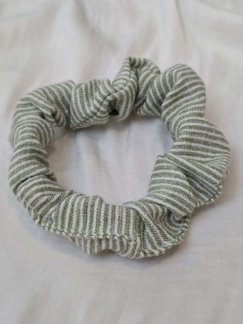 Matching fabric scrunchie