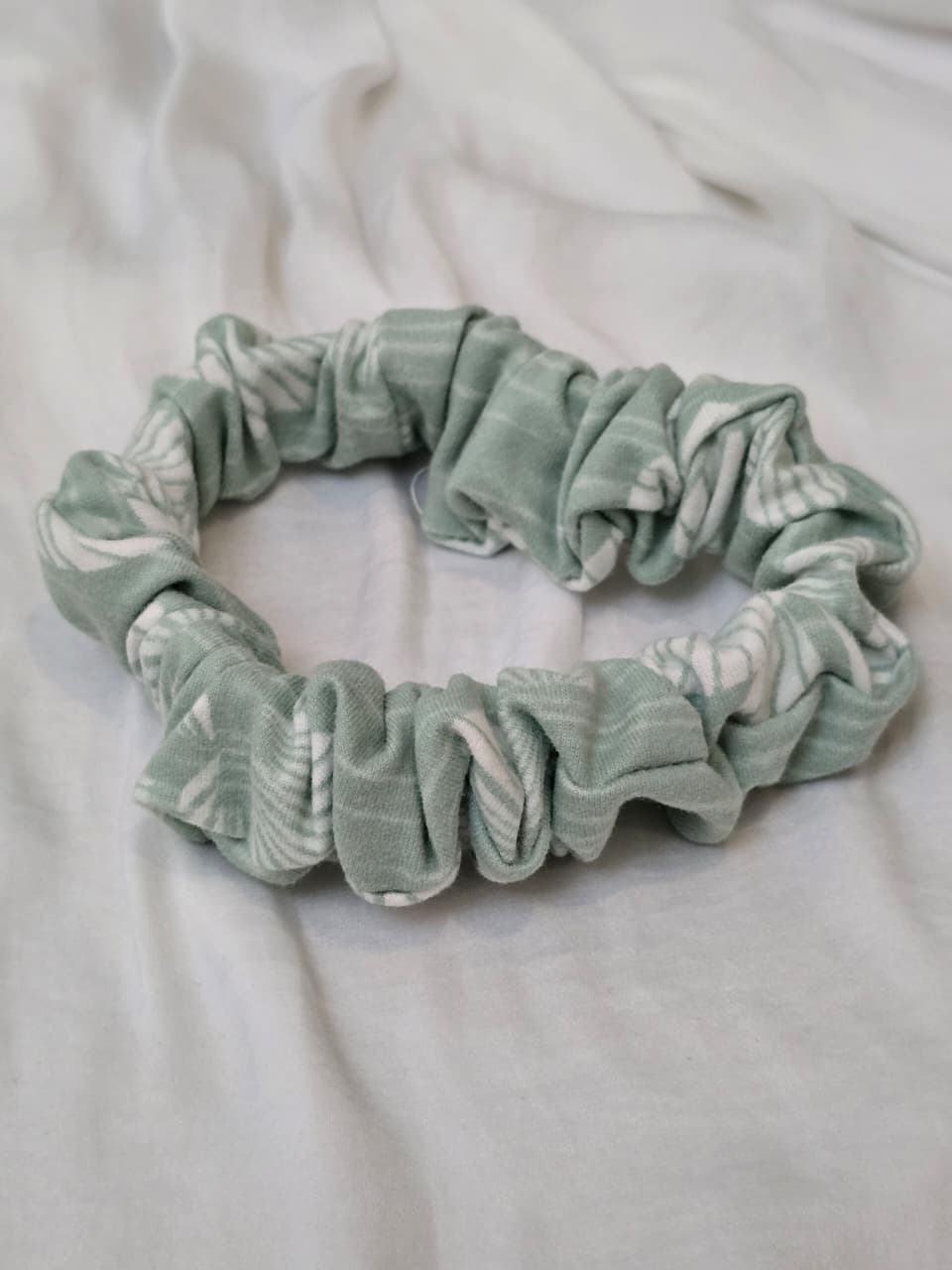 Matching fabric scrunchie